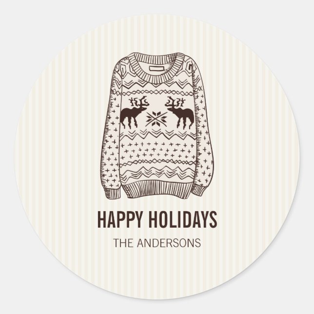 Happy Holidays Vacances Essentials Sticker (Devant)