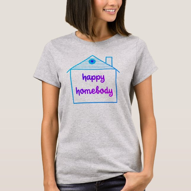 Happy Homebody (Gradient Design) T-shirt femme (Devant)