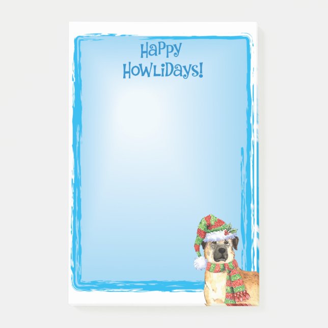 Happy Howlidays Anatolian Shepherd Post-it Notes (Devant)