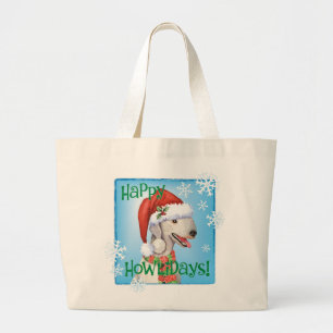 Happy Howlidays Bedlington Terrier Grand Sac fourr