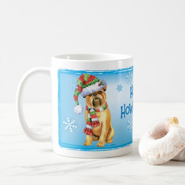 Happy Howlidays Brussels Griffon Coffee Mug (Avec donut)