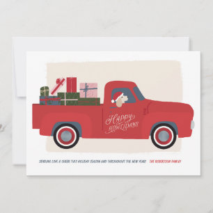 Happy Howlidays Chien dans Camion Dessin Carte de 