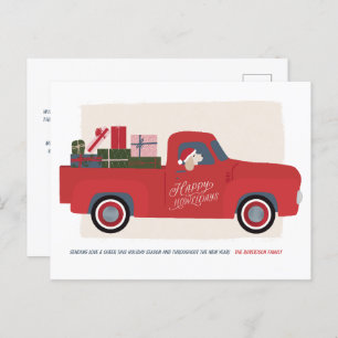 Happy Howlidays Chien dans Camion Dessin Carte de 