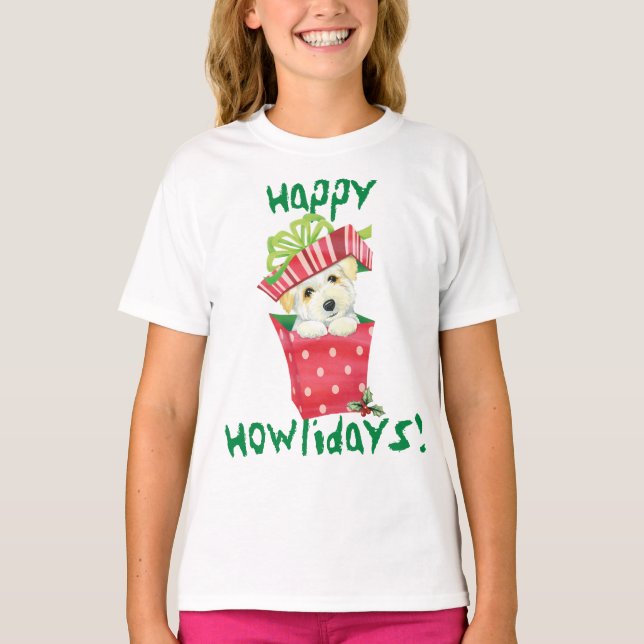 Happy Howlidays Coton T-Shirt (Devant)