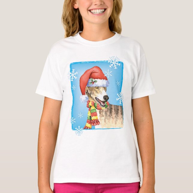 Happy Howlidays Greyhound T-Shirt (Devant)