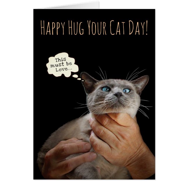 Happy Hug Your Cat Day (personnalisable) (Devant)