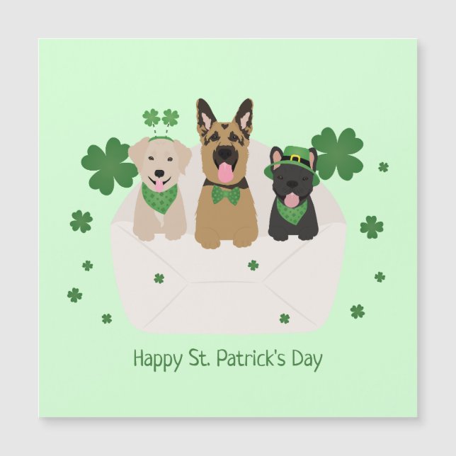 Happy Jour de la Saint Patrick Dog Mail (Devant)