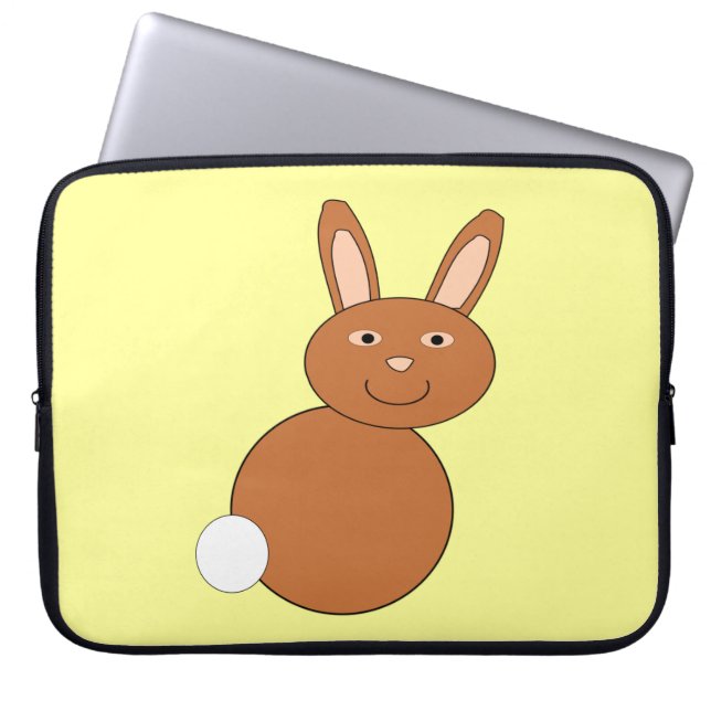 Happy Laptop Bunny de Pâques sac (Devant)