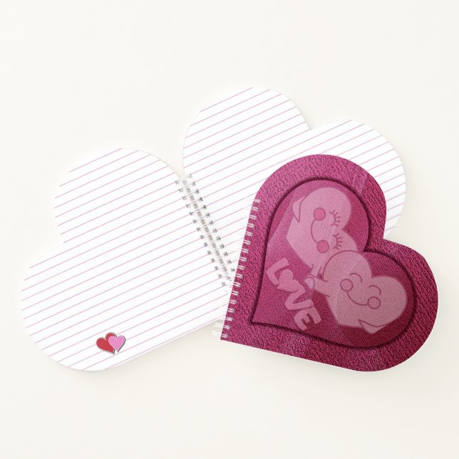 Happy Love Hearts Carnet Spiral (Intérieur)
