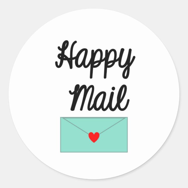 Happy Mail Sticker - design d'enveloppe! ! (Devant)