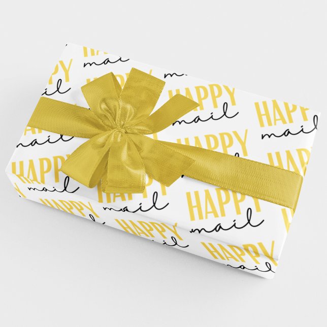 Happy Mail Wrapping Papier à feuilles plates Jeu d (Send some sunshine with these, "Happy mail" wrapping paper sheets! )