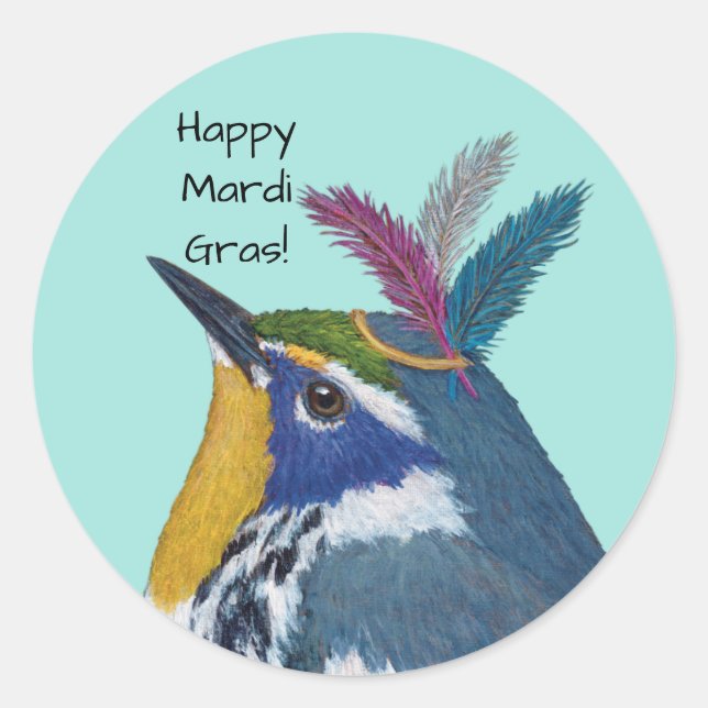 Happy Mardi Gras stickers (Devant)