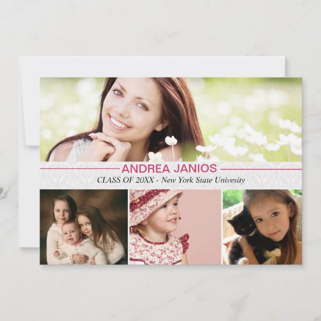 Happy Memories - Photo Graduation Invitation (Devant)
