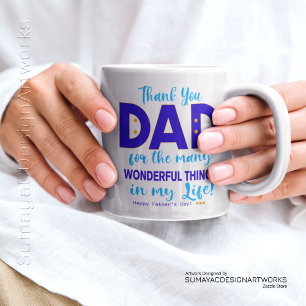 Happy Merci de Fête des pères papa spécialité Mug