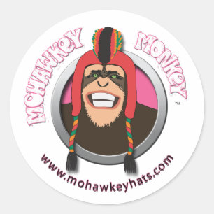 Happy Mohawkey autocollant