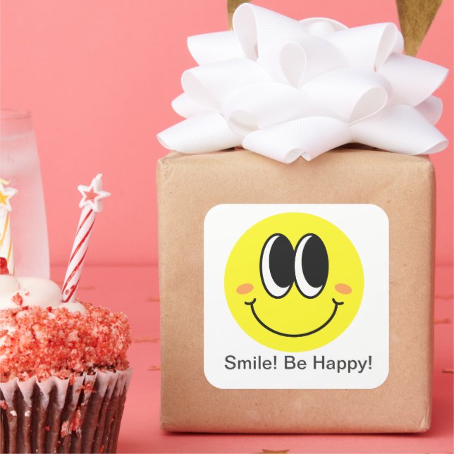 Happy Mood Smiley Sticker Pack 3"x3" (Fête)
