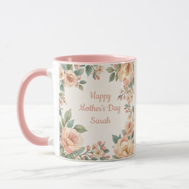 Happy Mother's Day Personalized Mug (Gauche)