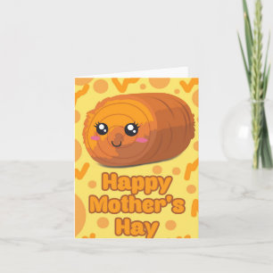 Happy Mother's Hay Puns Carte de fête des mères