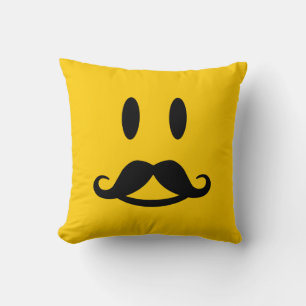 Happy Mustache coutume lancer oreiller