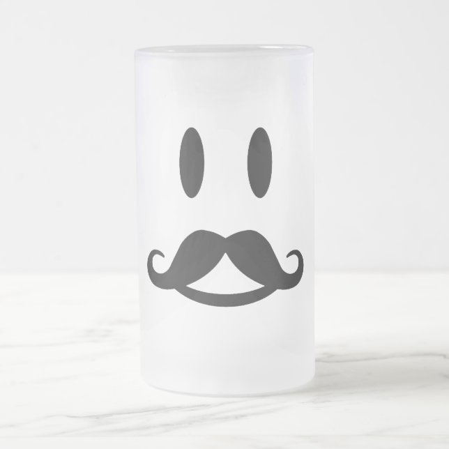 Happy Mustache mug - choisir style (Centre)