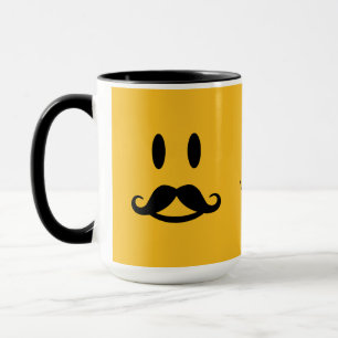 Happy Mustache tasse personnalisée