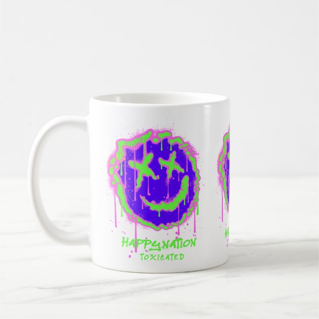 Happy Nation Toxified Mug - Bold Statement Design (Gauche)