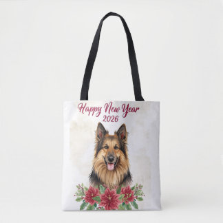 Happy New Year 2026 Dog Lover Tote Bag