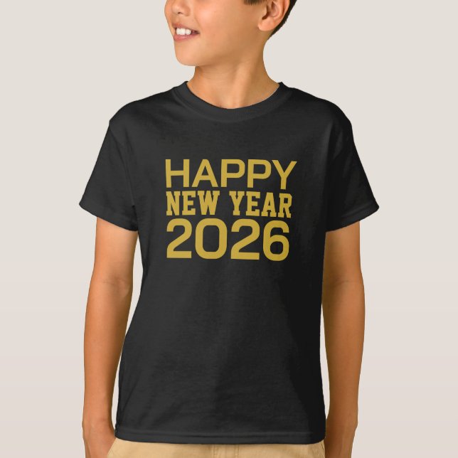 Happy New Year 2026 T-Shirt (Devant)