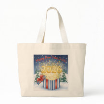 Happy New Year 2026 Tote Bag – Festive Fireworks 