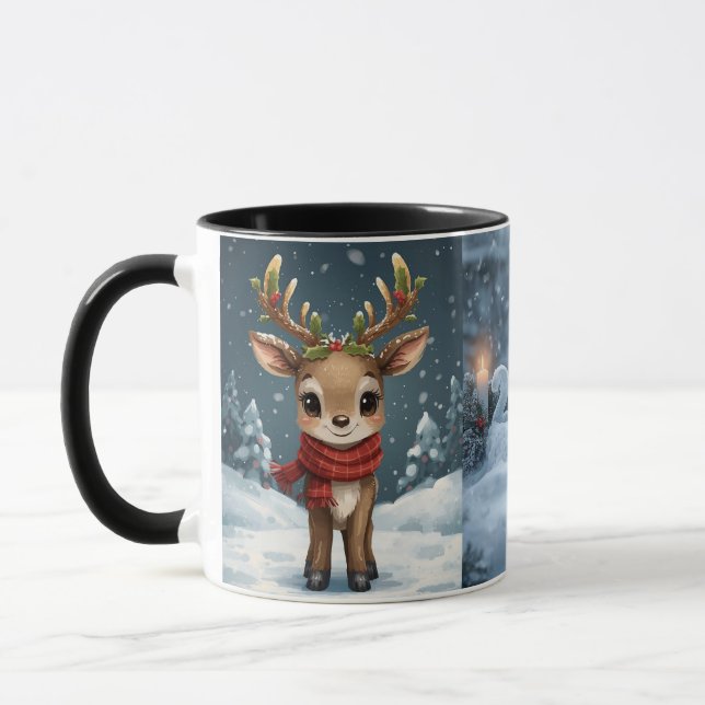 happy new year 2026 winter candle mug (Gauche)