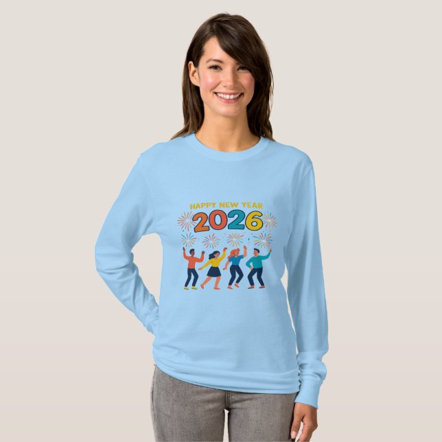 Happy New Year 2026 Women’s Holiday Gift T-Shirt (Devant entier)