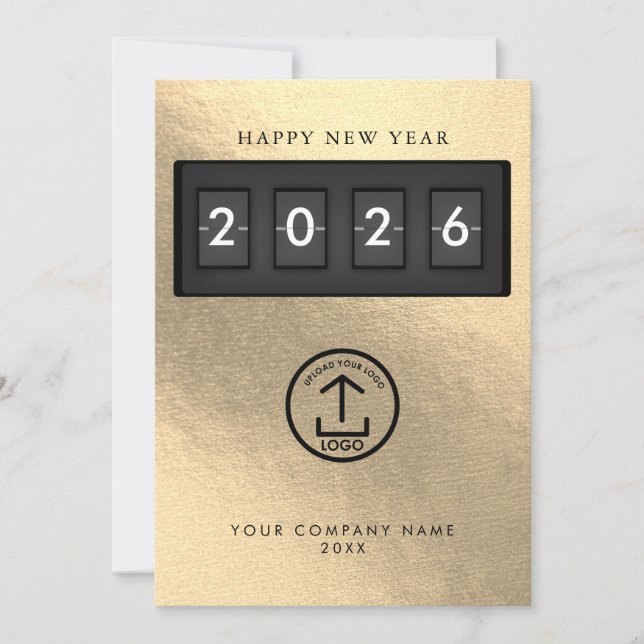 Happy New Year Corporate Business Logo Gold (Devant)