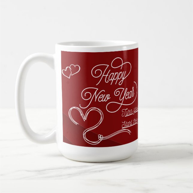 Happy New Year Mug – Premium Celebration Design (Gauche)