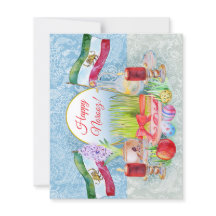 Happy Norooz Haft Sin with Lion and Sun