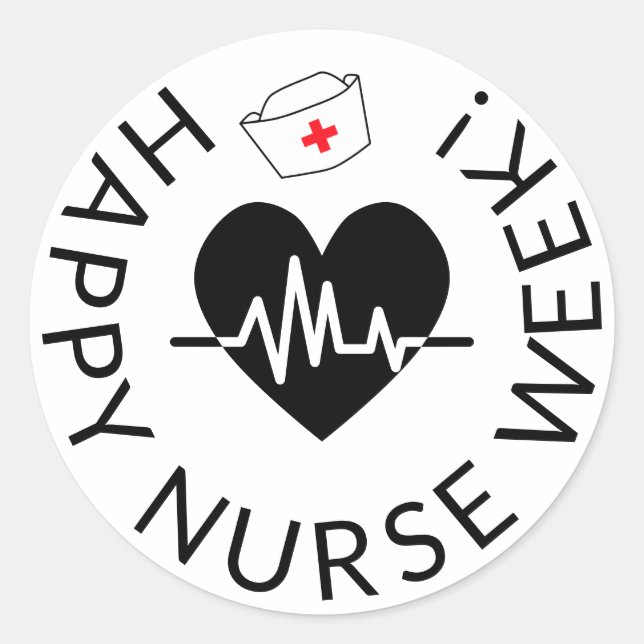 Happy Nurse week autocollant (Devant)