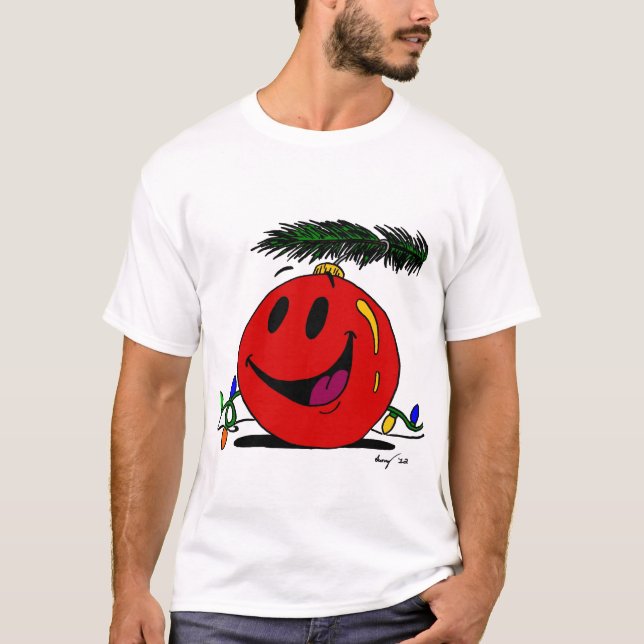 Happy Ornament Adulte Basic T-Shirt (Devant)