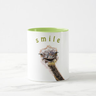 Happy Ostrich Mug Smile