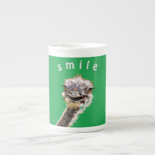 Happy Ostrich Mug - Smile - Votre couleur / Texte