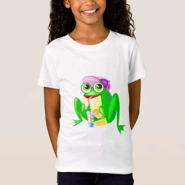Happy Party Frog Funny T-Shirt (Devant)