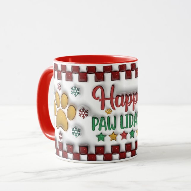 Happy Pawlidays Mug (Devant gauche)