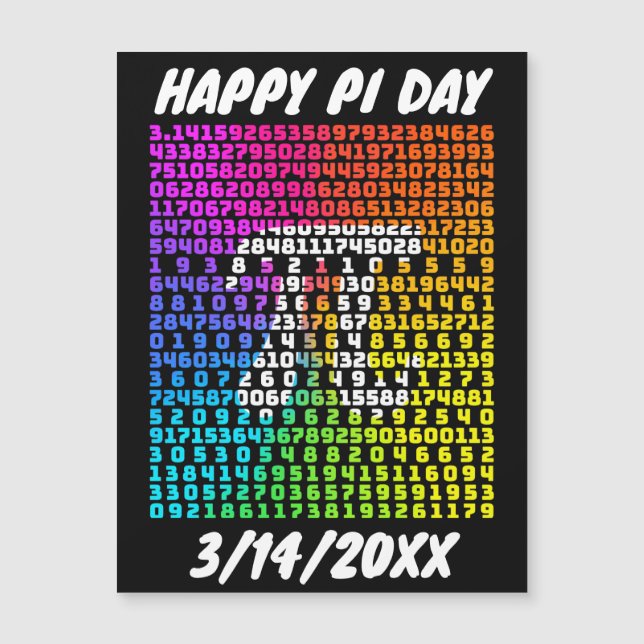 Happy Pi Day Funny School Math Letter Art (Devant)