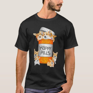 Happy Pills Corgi T-shirt