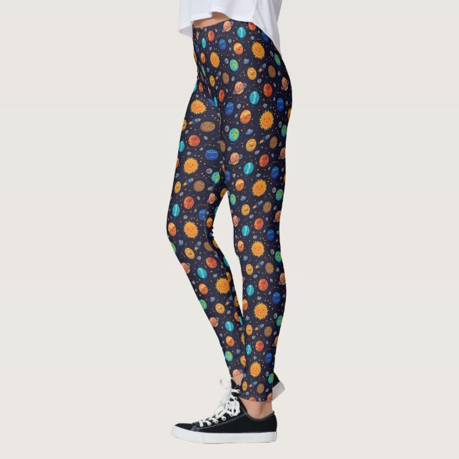 Happy Planets Leggings (Gauche)
