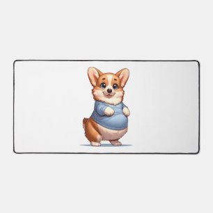 Happy Playful Pup Big Belly Corgi sourit Tee drôle