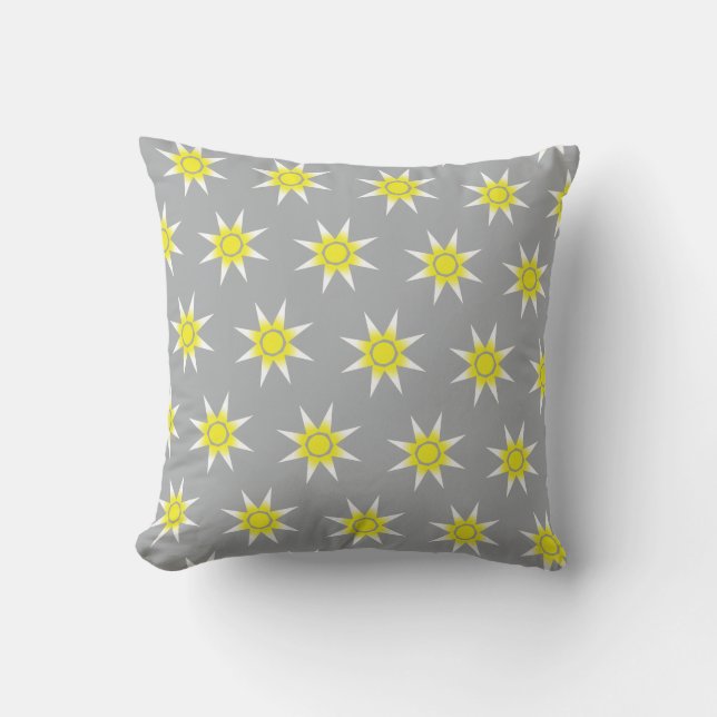 Happy Positive Motif soleil Coussin Cushion (Recto)