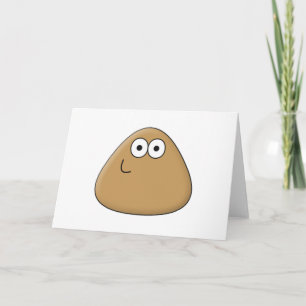 Happy Pou - Carte de voeux horizontale