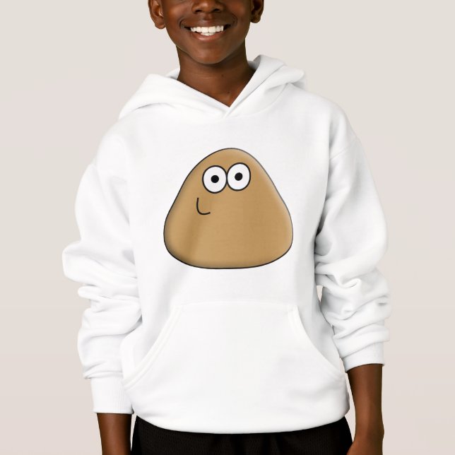 Happy Pou - Sweat - shirt à capuche (Devant)