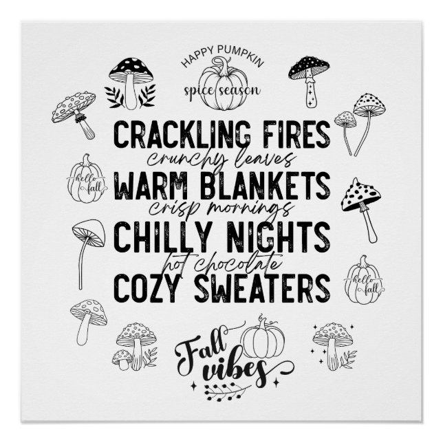 Happy Pumpkin Spice Season-Digital Download Poster (Devant)