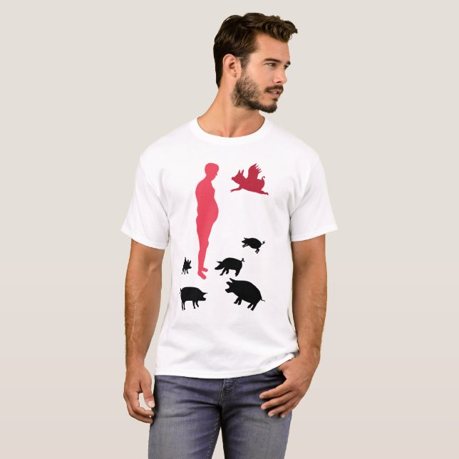 Happy Repas Hommes T-Shirt basique, Blanc (Devant entier)