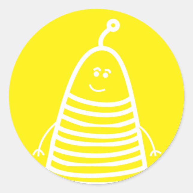 Happy Robot, autocollant d'émotion ! (Devant)